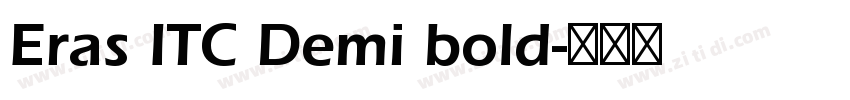 Eras ITC Demi bold字体转换